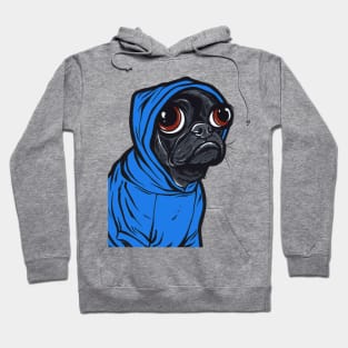 Black Pug Hoodie Hoodie